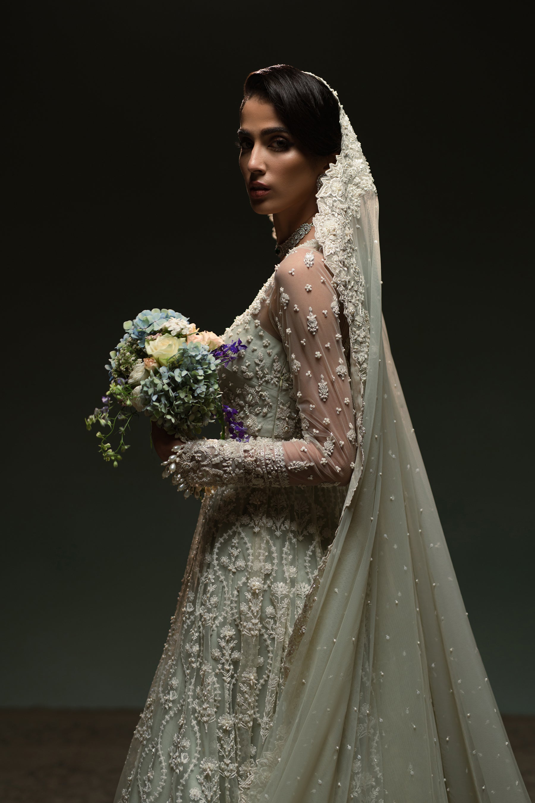 Soft mint Nikah Bridal Peshwas Set (D-03) Ammara Khan Soft mint Nikah Bridal Peshwas Set (D-03) Ammara Khan