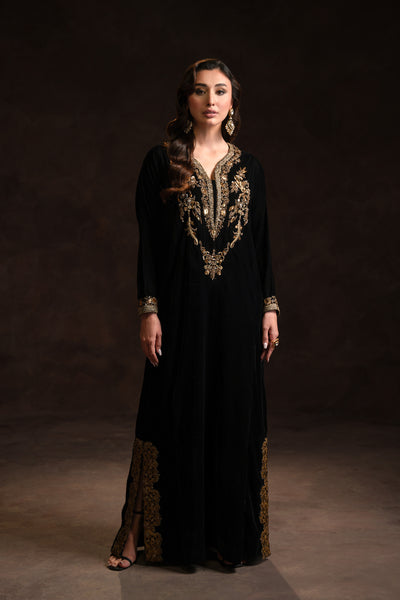 Black Velvet Kaftan (D-01)