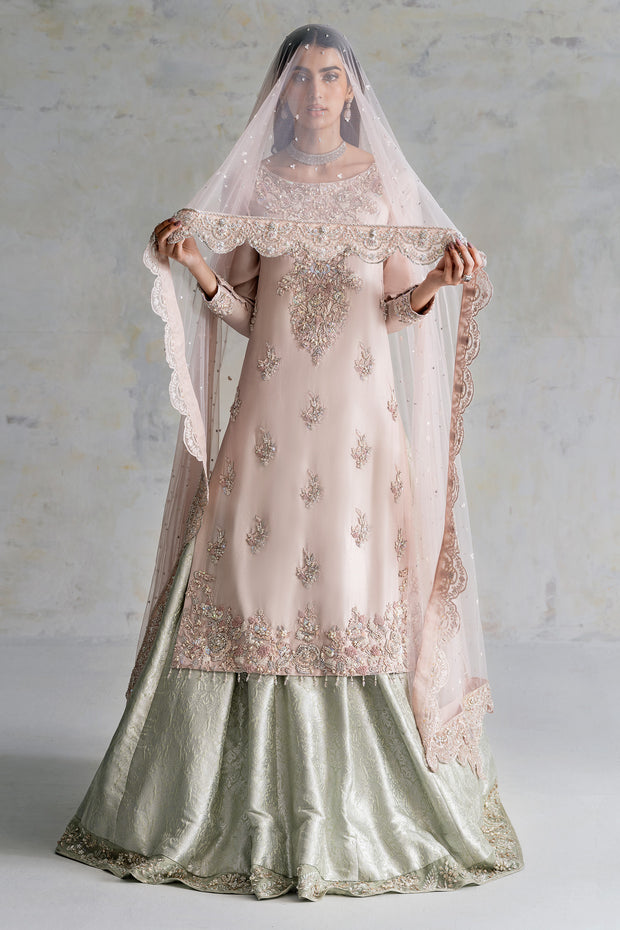 Mint and Blush Rose Bridal (D-08-B)