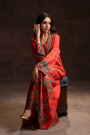 Festive Orange Kaftan (D-03)