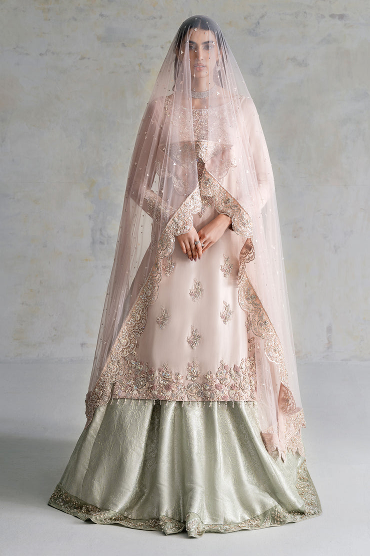 Mint and Blush Rose Bridal (D-08-B)