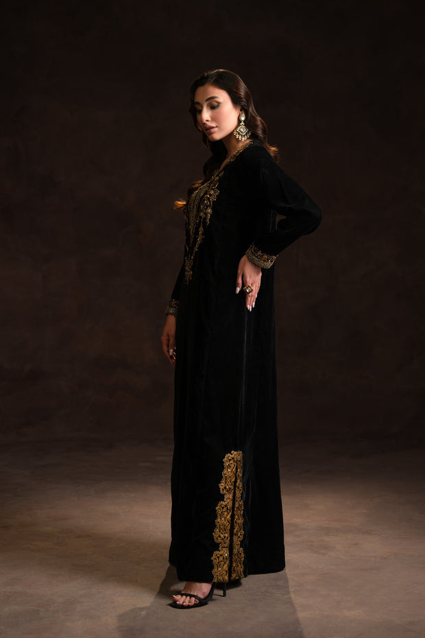 Black Velvet Kaftan (D-01)