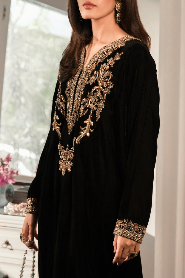 Black Velvet Kaftan (D-01)