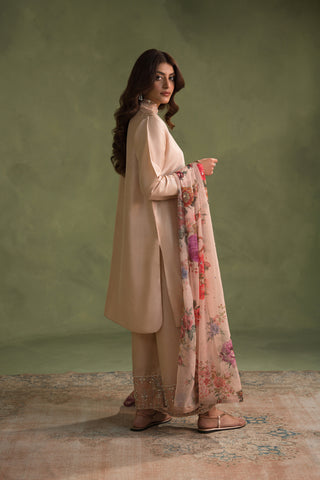 Perfect Peach Matching Silk Set (D-07)