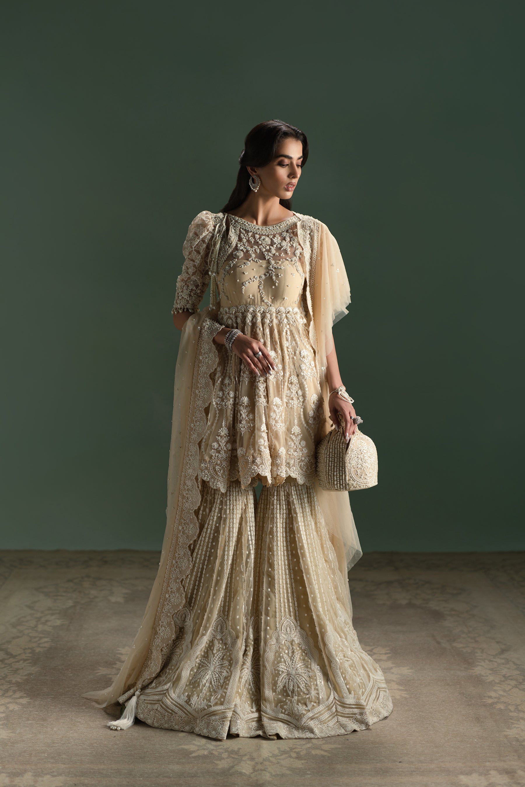 Peplum Gharara Set (D-01) Ammara Khan Peplum Gharara Set (D-01) Ammara Khan