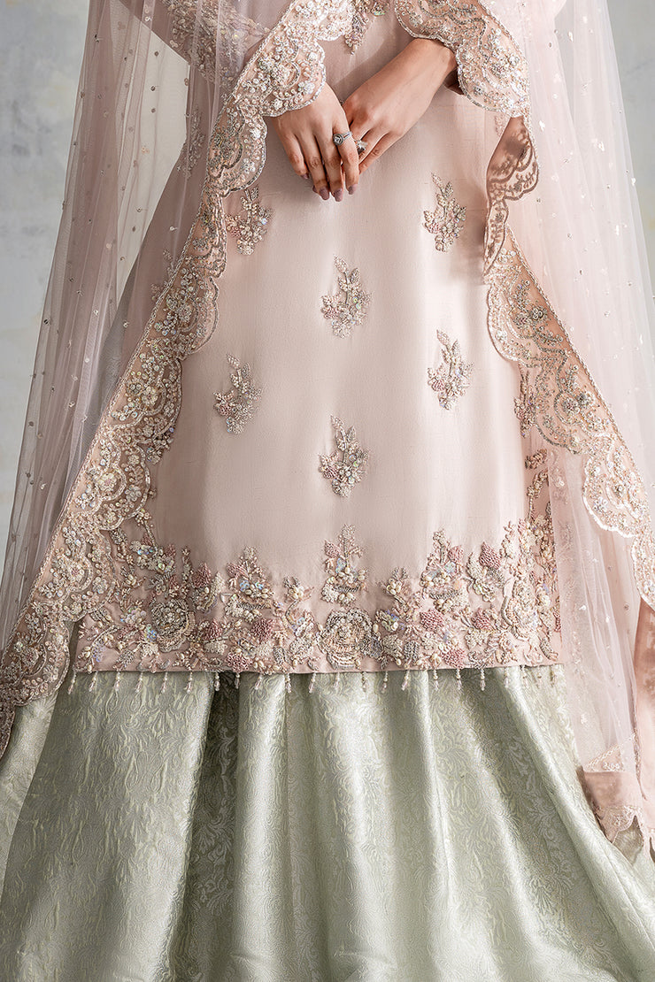 Mint and Blush Rose Bridal (D-08-B)