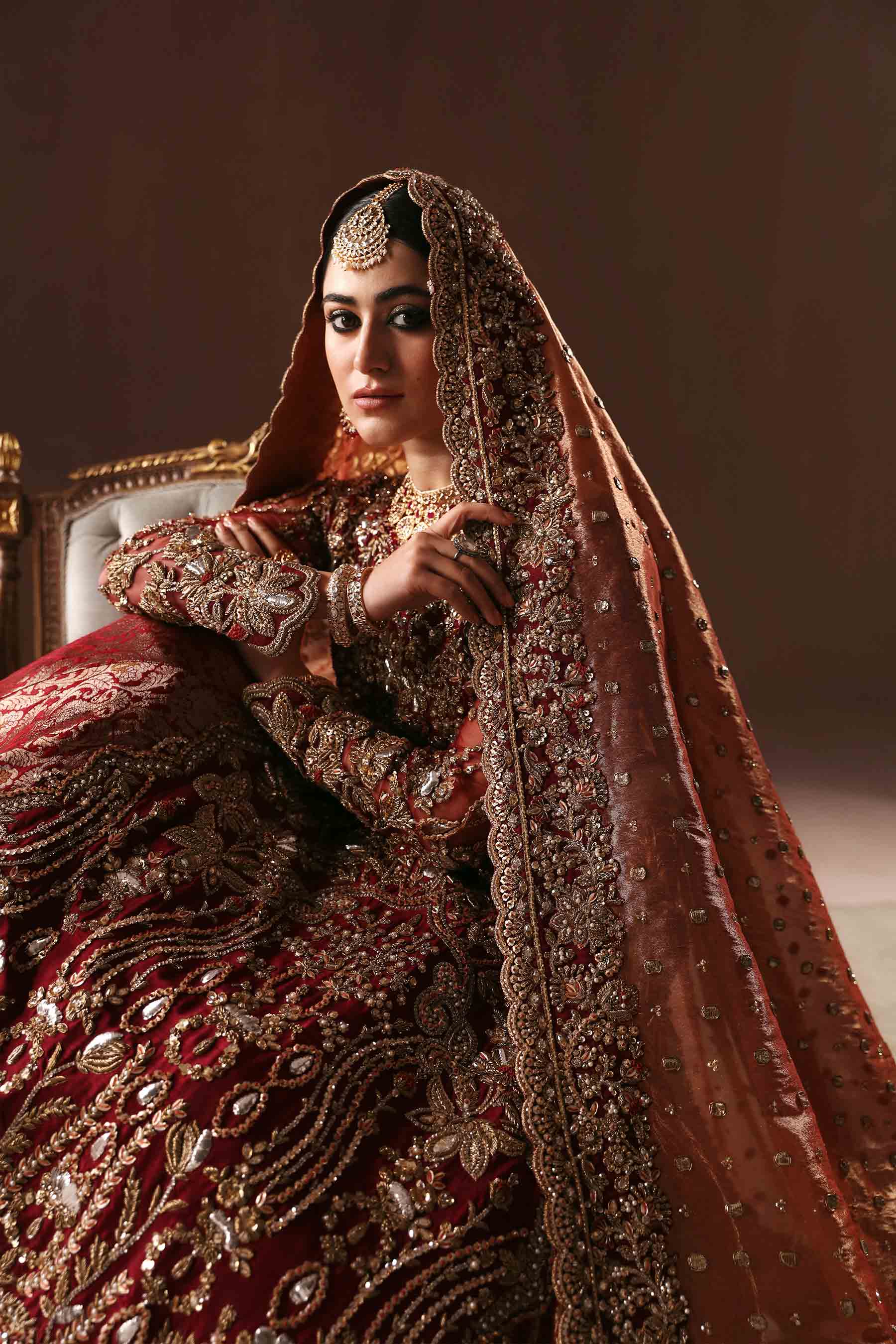 Maroon gharara clearance
