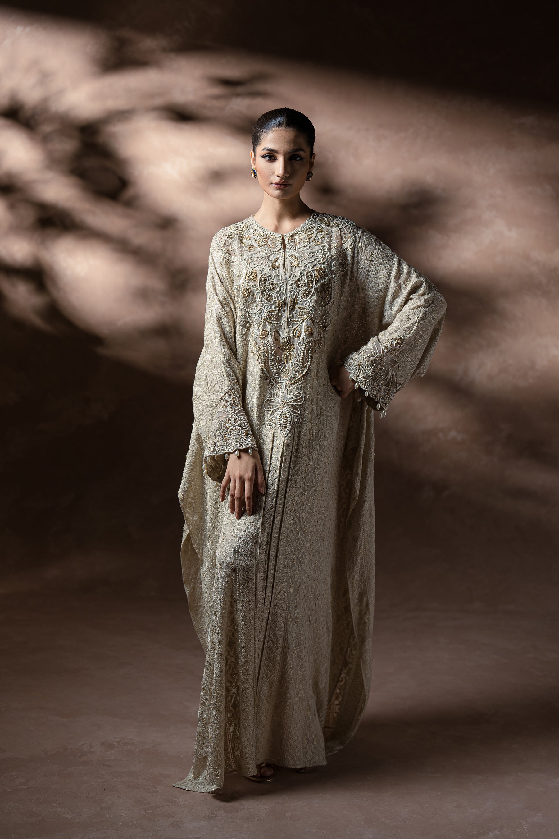 Timeless Elegance Kaftan Set (D-09) Ammara Khan Timeless Elegance Kaftan Set (D-09) Ammara Khan