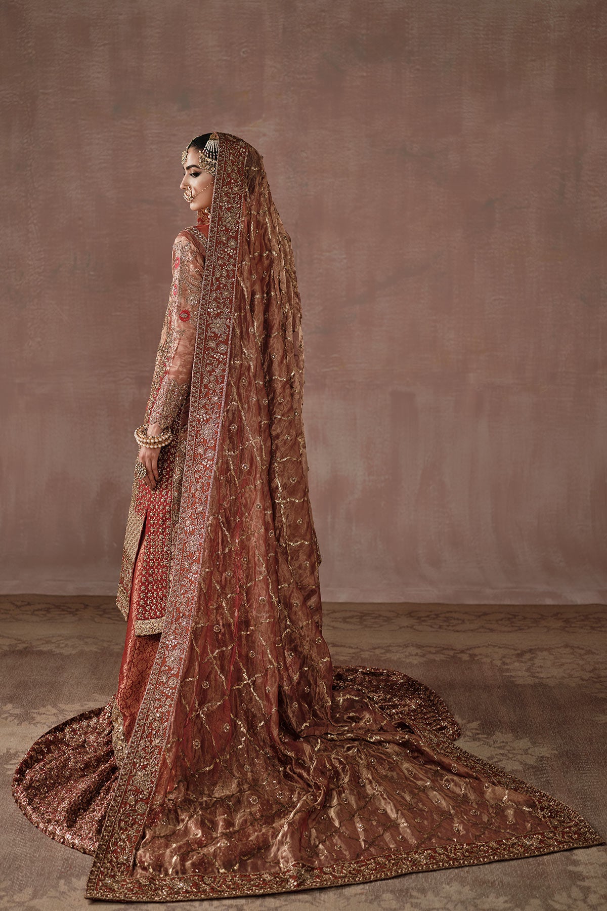 Ammara Khan | Ronaq Luxury Formals | Fuchsia Kalidar Peshwas (D-05)
