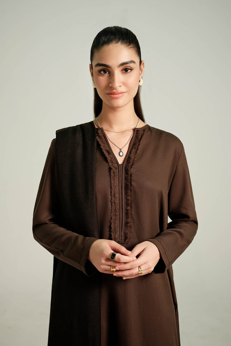 Brown Solid Shirt (D-08)