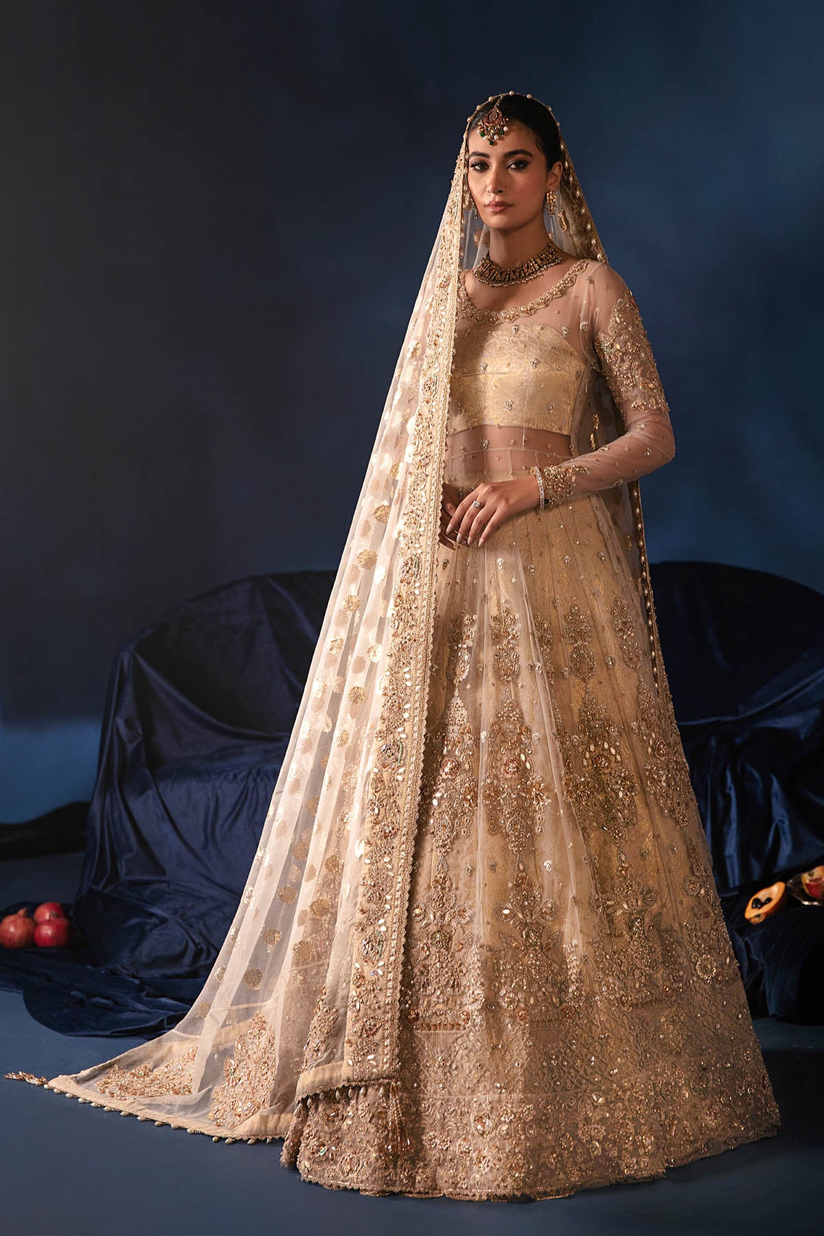 cream nikkah dress Ice Blue Nikkah Dress - Snap 27% Discount